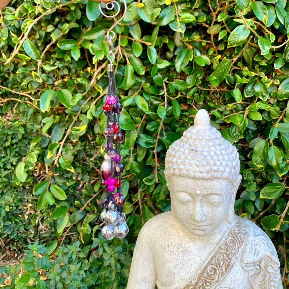 Small 8” Beaded Wind Chime Sun Catcher W Gift Box